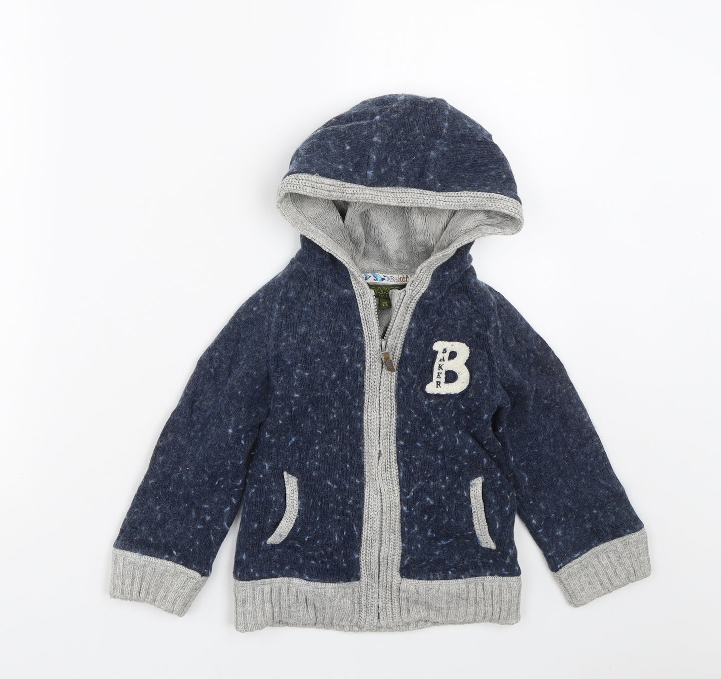 Ted Baker Boys Blue   Full Zip Hoodie Size 3-4 Years