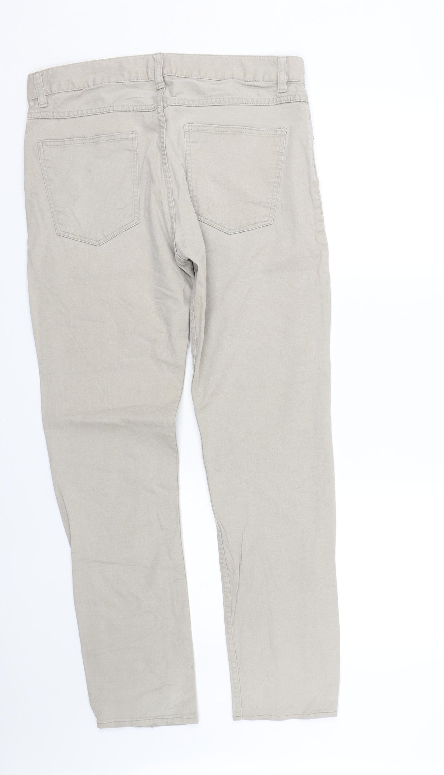 H&M Mens Beige   Trousers  Size 32 L29 in