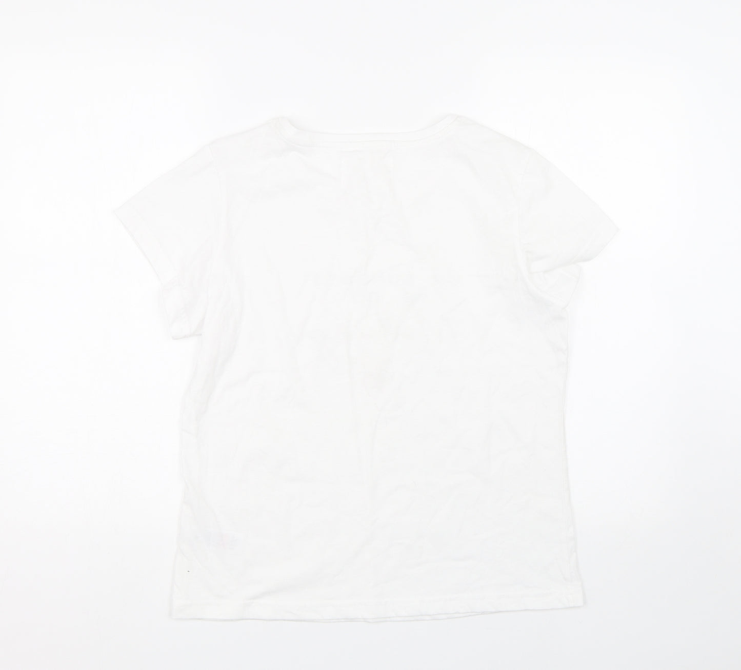 F&F Womens White   Top Pyjama Top Size S