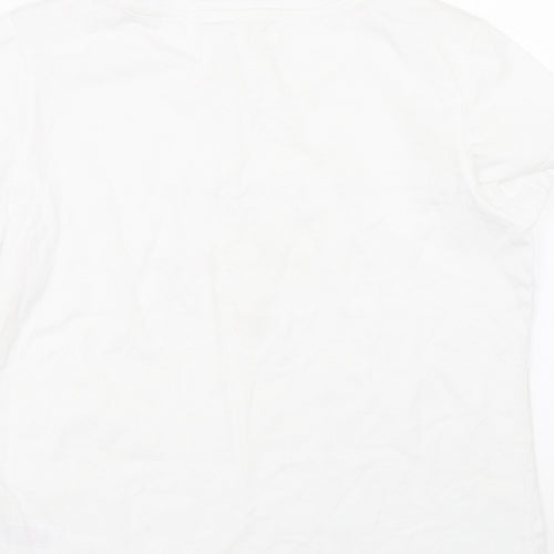 F&F Womens White   Top Pyjama Top Size S