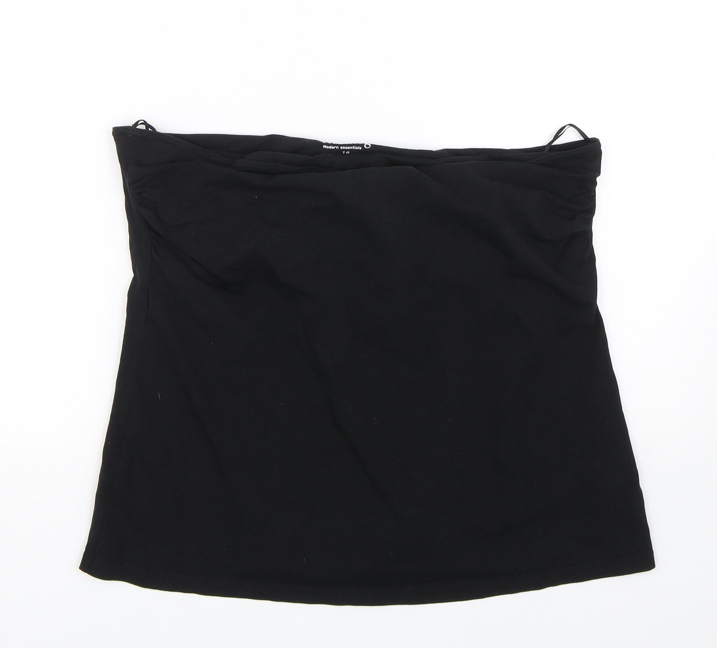 Nutmeg Womens Black   Wrap T-Shirt Size 18