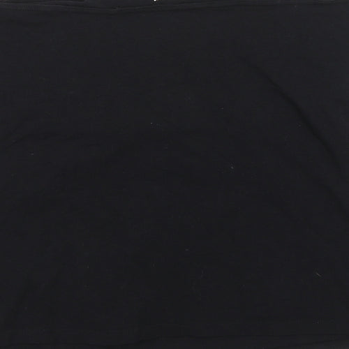 Nutmeg Womens Black   Wrap T-Shirt Size 18