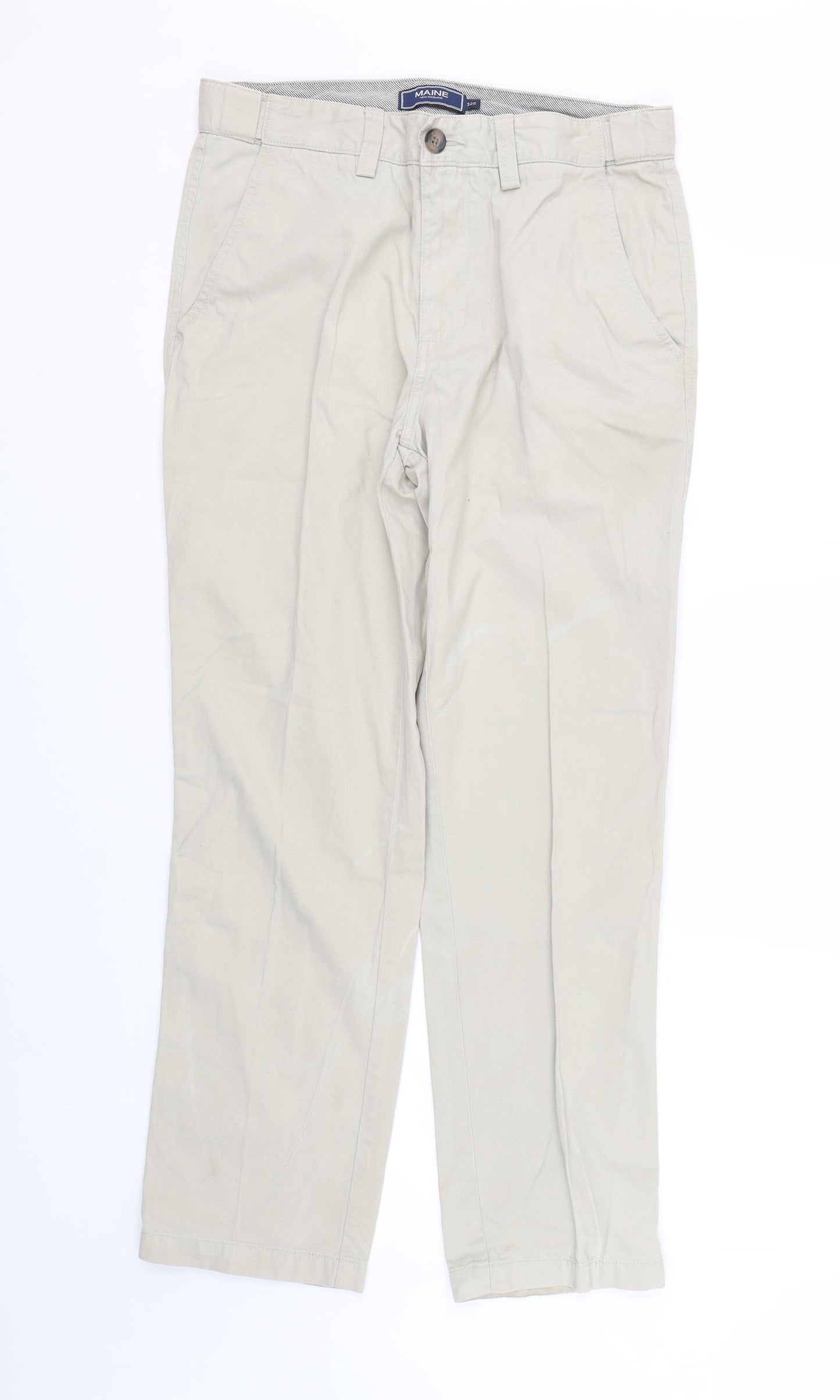 Maine Mens Beige   Trousers  Size 32 L28 in