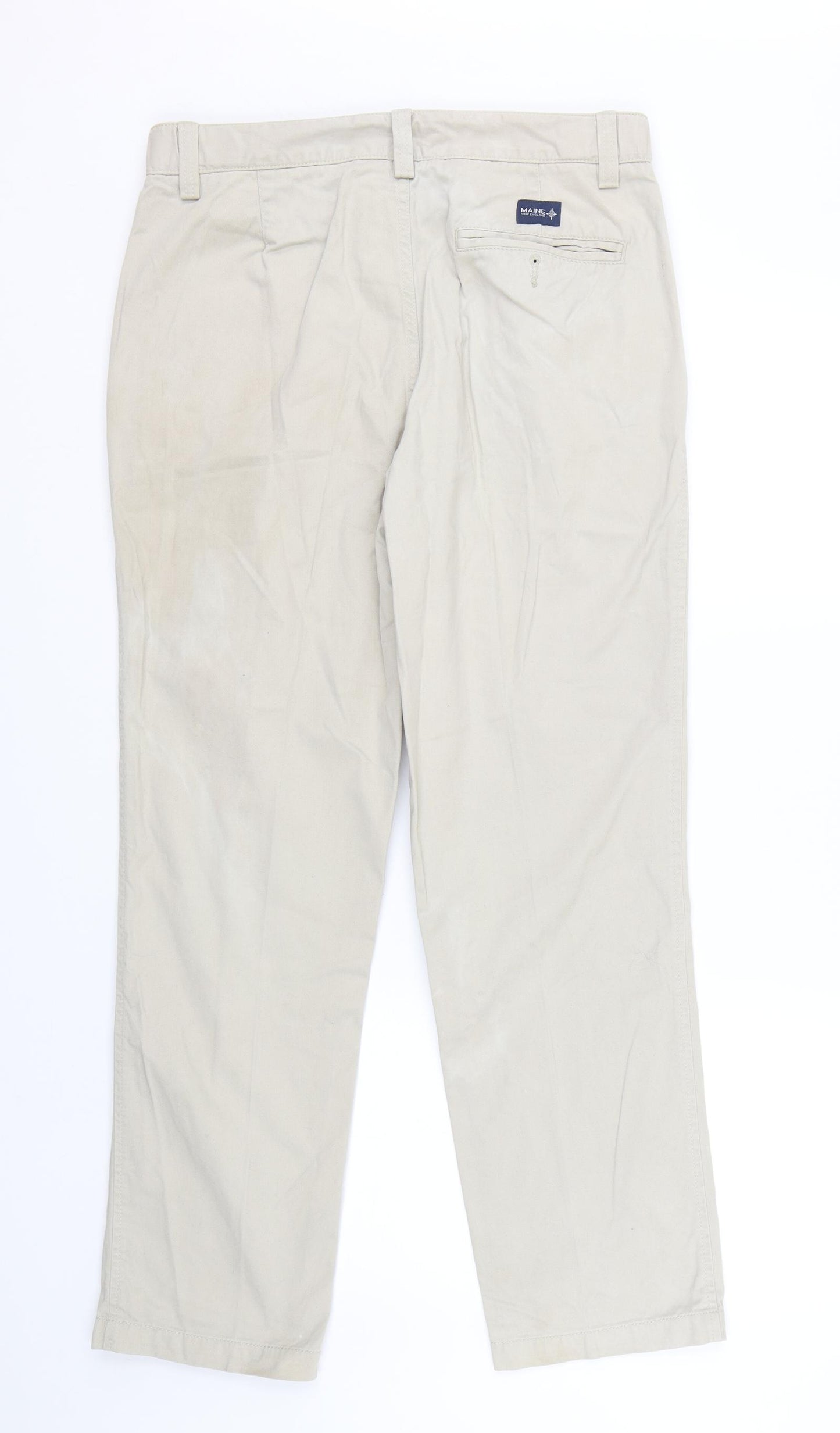 Maine Mens Beige   Trousers  Size 32 L28 in
