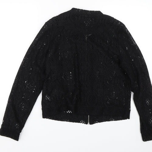 C&A Womens Black Floral  Jacket  Size 16