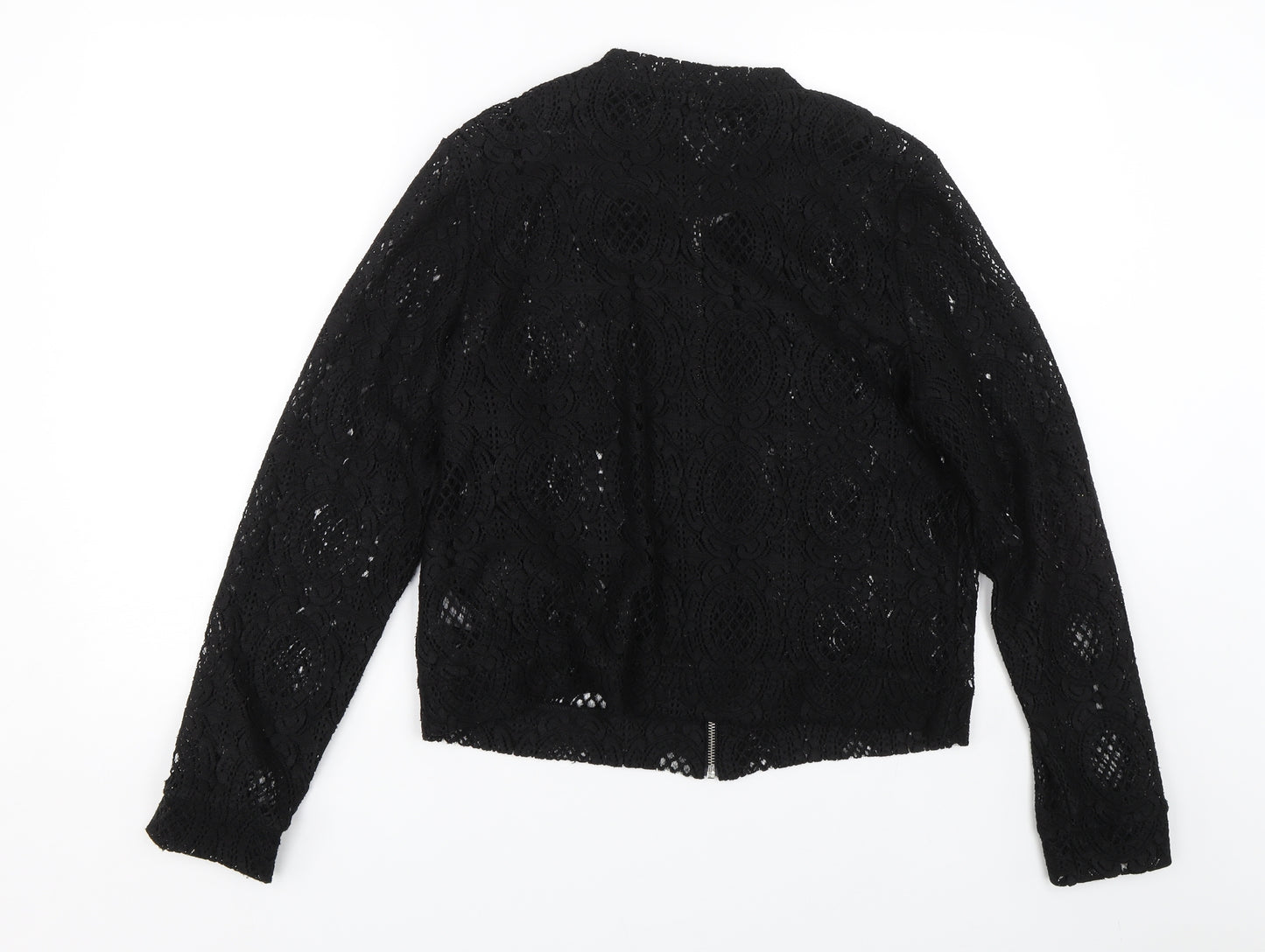 C&A Womens Black Floral  Jacket  Size 16