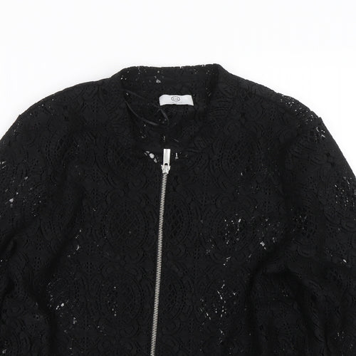 C&A Womens Black Floral  Jacket  Size 16