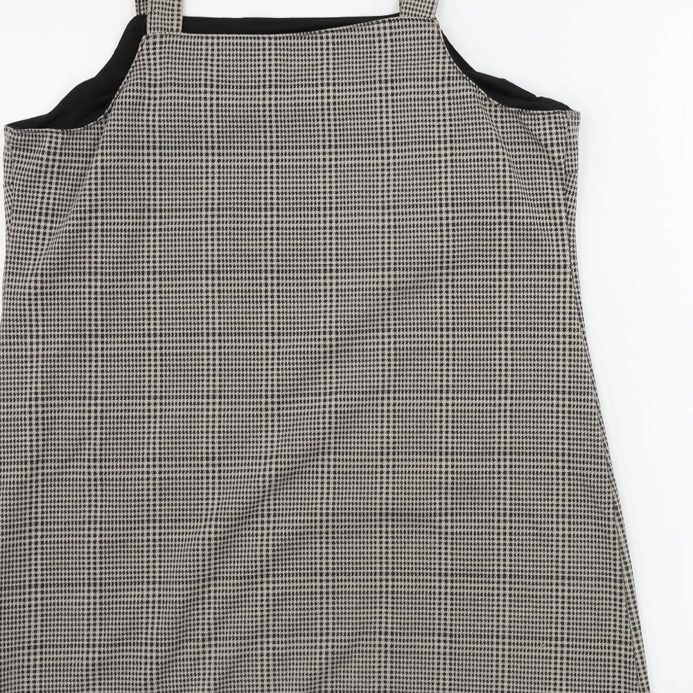 New Look  Womens Beige Check  A-Line  Size 14