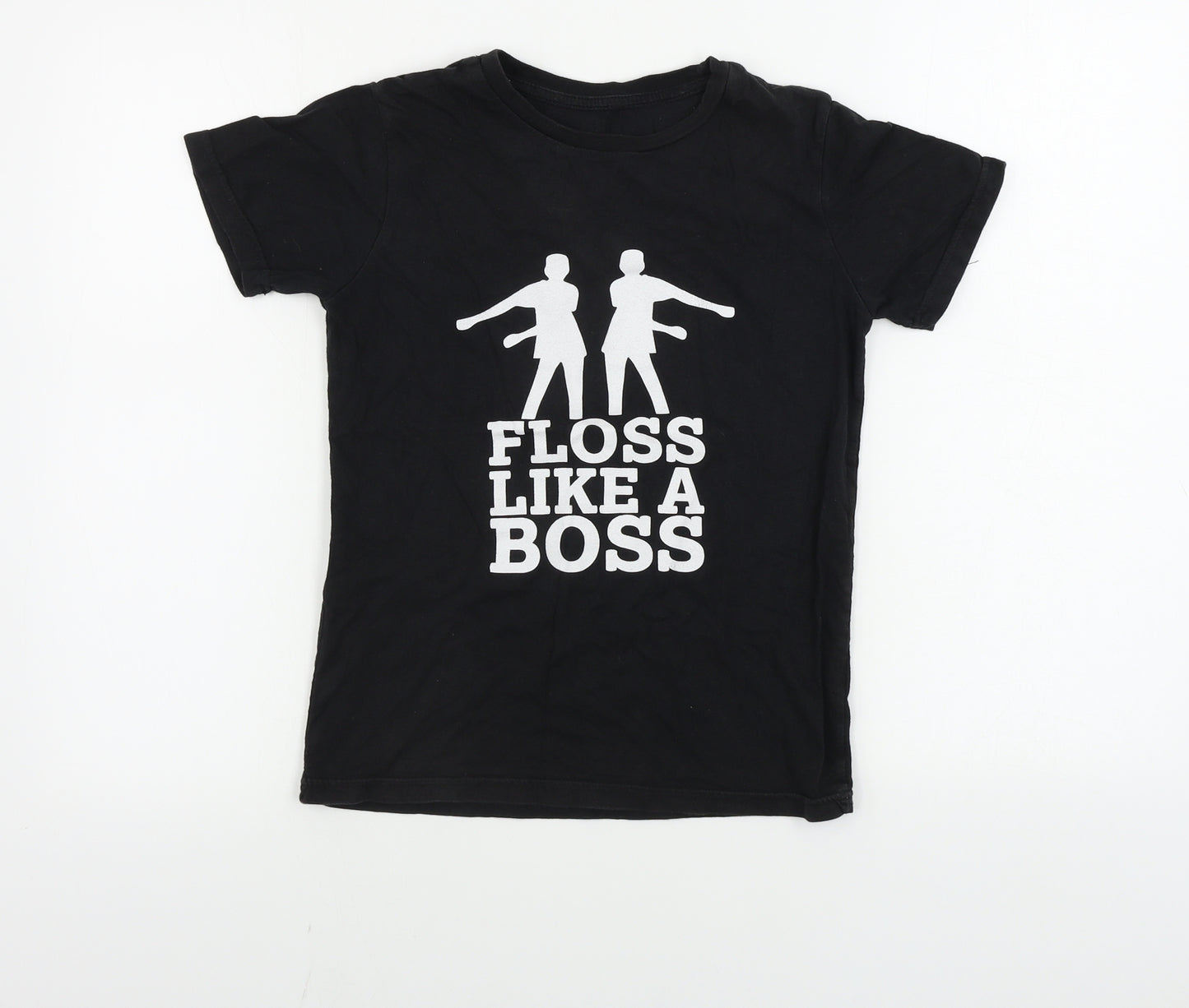 Preworn  Boys Black   Basic T-Shirt Size 9-10 Years