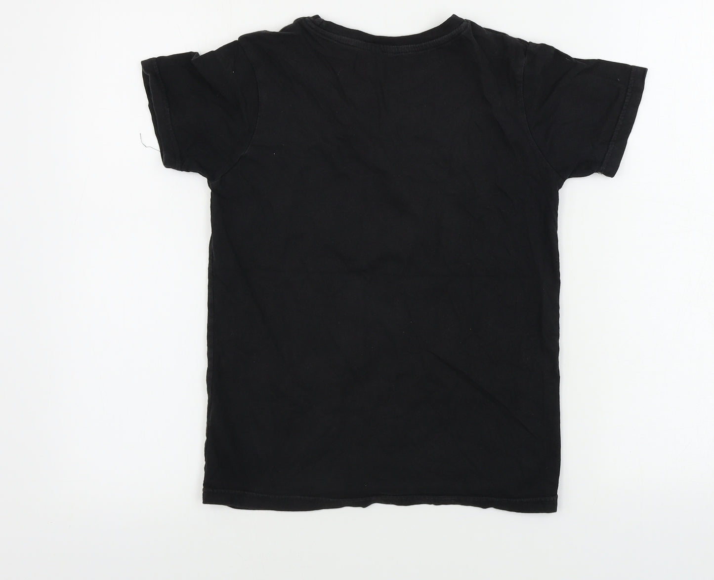 Preworn  Boys Black   Basic T-Shirt Size 9-10 Years