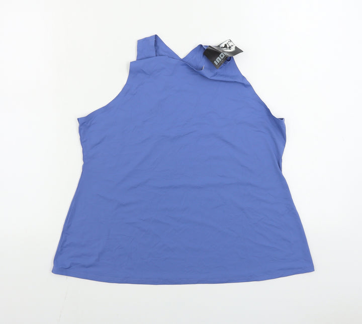INOC  Womens Blue   Basic T-Shirt Size 16
