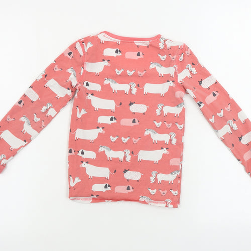 Marks and Spencer  Girls Pink   Basic T-Shirt Size 6-7 Years