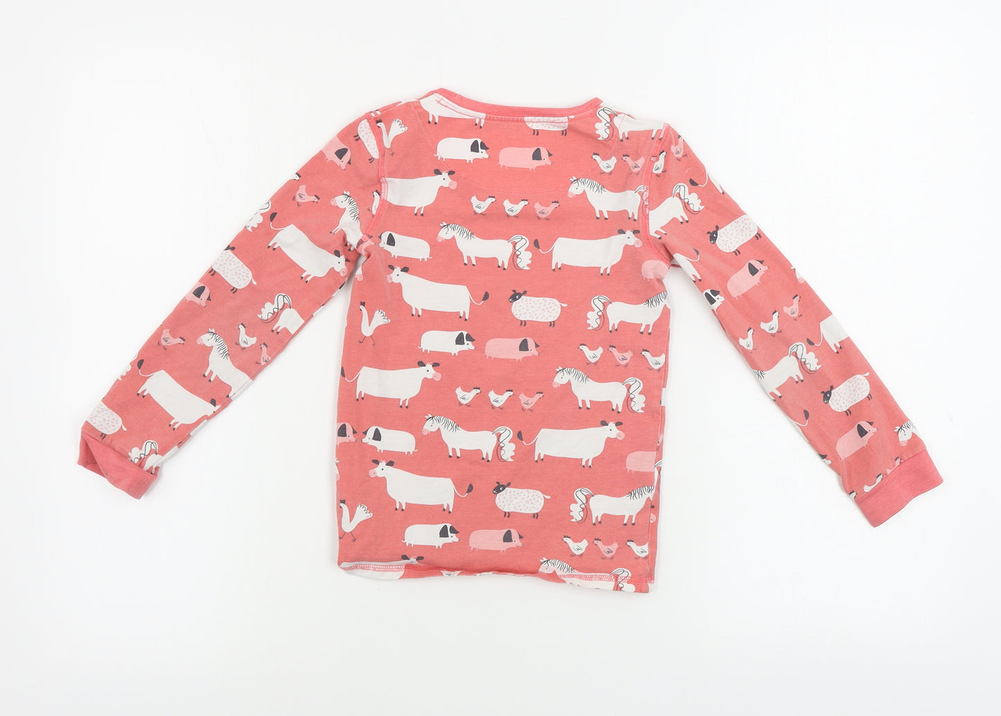 Marks and Spencer  Girls Pink   Basic T-Shirt Size 6-7 Years