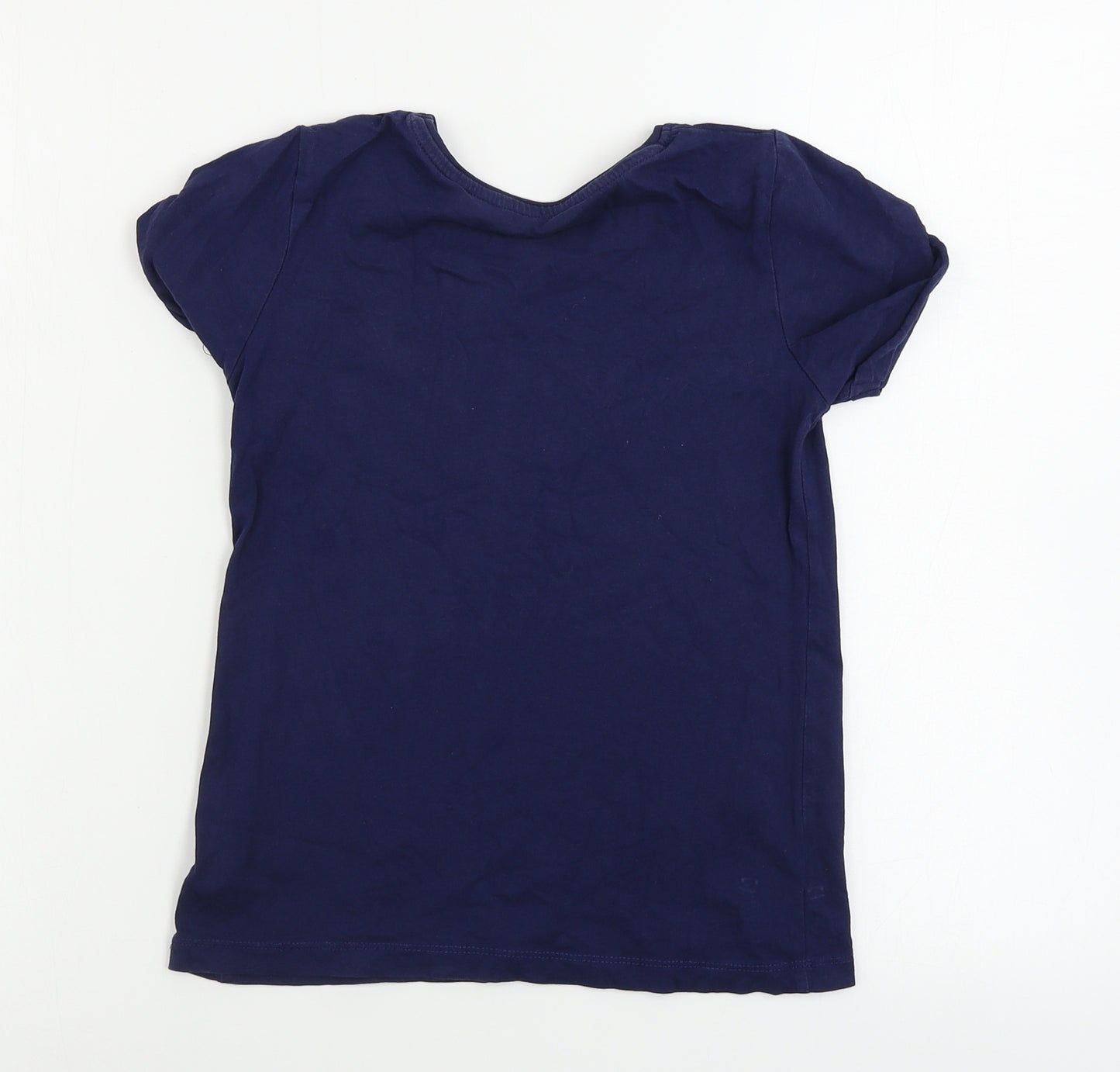 Primark  Girls Blue   Basic T-Shirt Size 8-9 Years