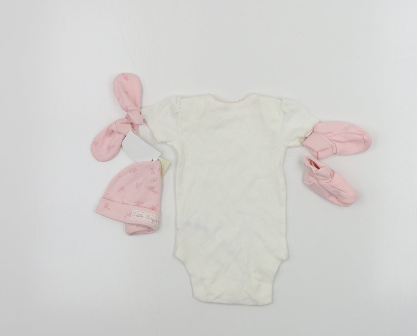George  Girls Ivory   Babygrow One-Piece Size 3-6 Months