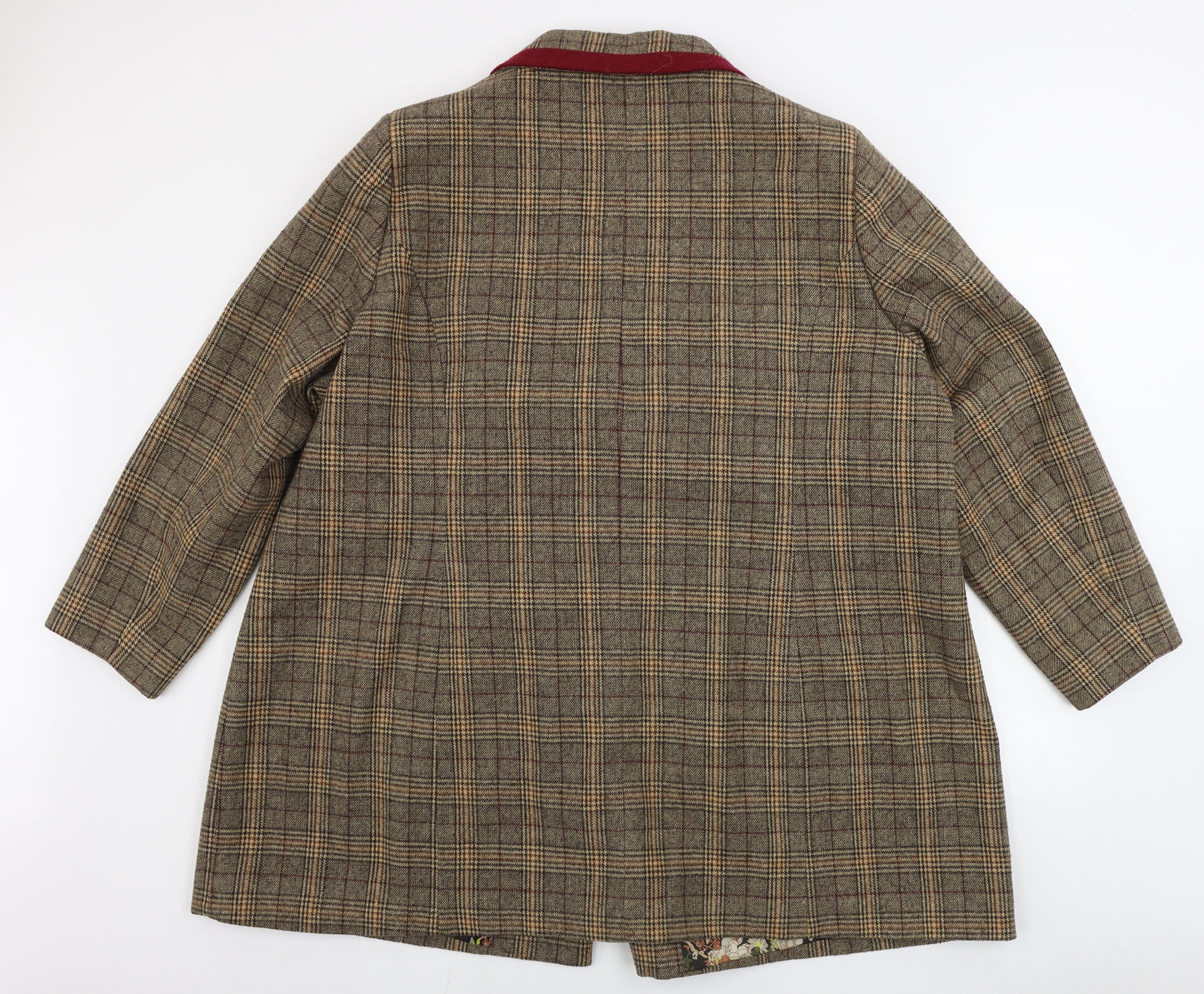 Joe Browns  Womens Brown Check  Jacket Blazer Size 12