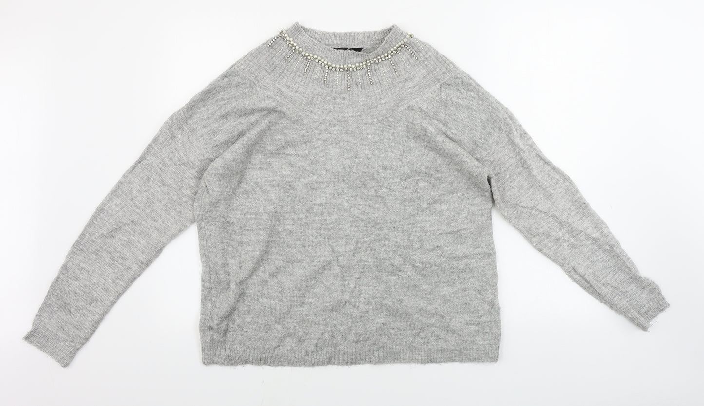 Dorothy Perkins  Womens Grey   Pullover Jumper Size 16