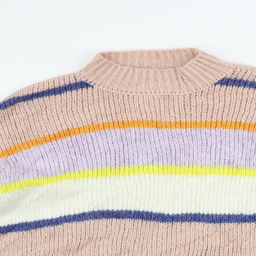 NEXT  Womens Pink Striped  Pullover Jumper Size M