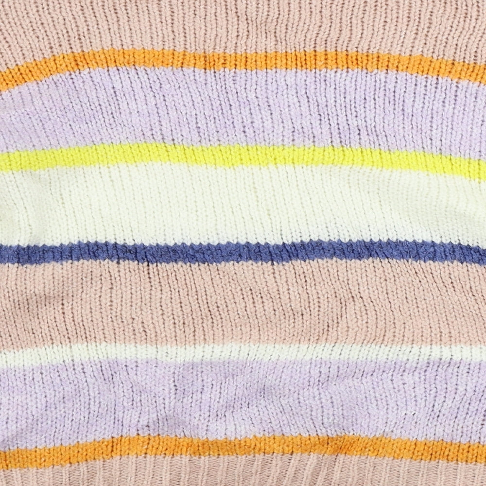 NEXT  Womens Pink Striped  Pullover Jumper Size M