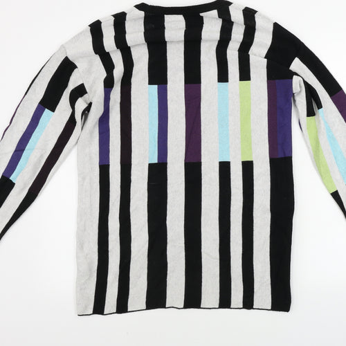 Preworn  Womens White Striped  Jumper Dress  Size M