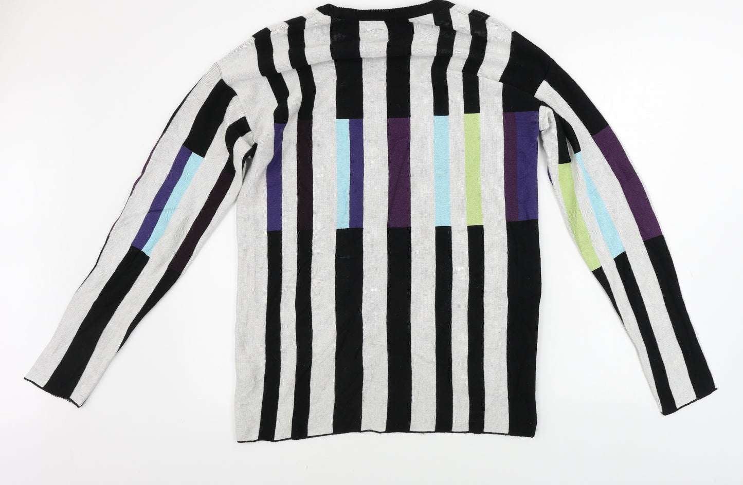 Preworn  Womens White Striped  Jumper Dress  Size M