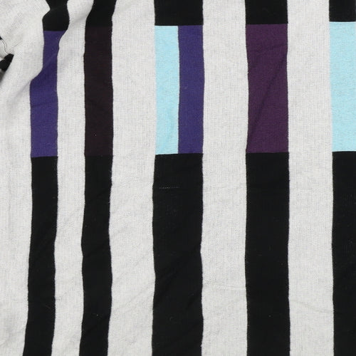 Preworn  Womens White Striped  Jumper Dress  Size M