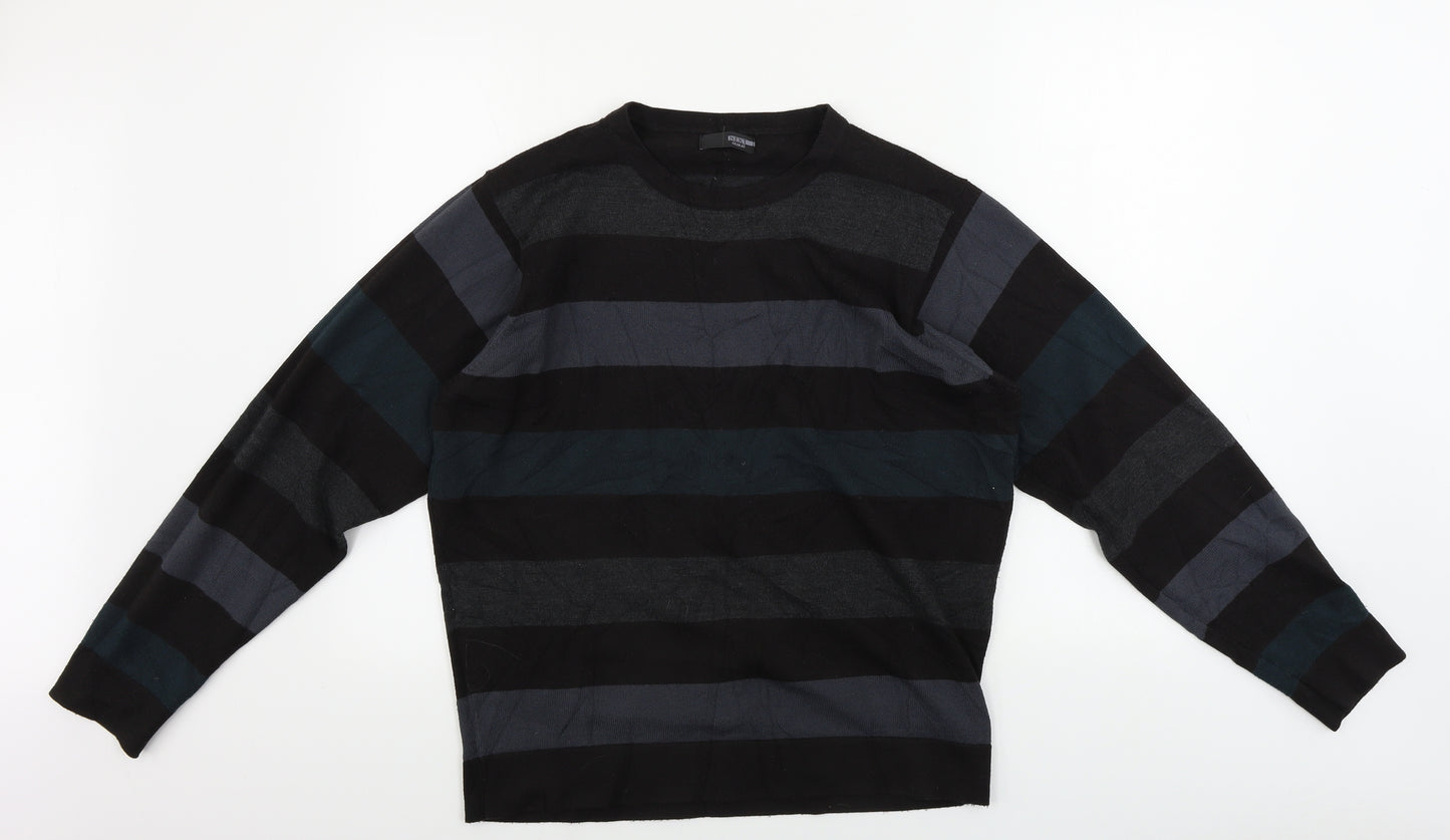 NEXT  Mens Brown Striped  Pullover Jumper Size M