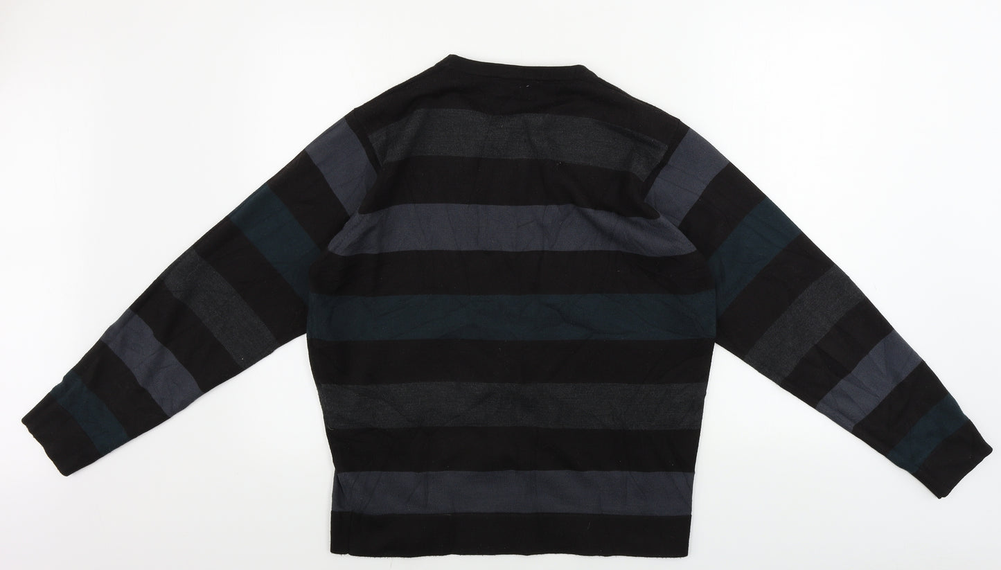 NEXT  Mens Brown Striped  Pullover Jumper Size M