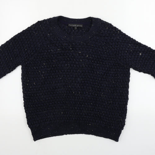 Topshop  Womens Blue   Pullover Jumper Size 10