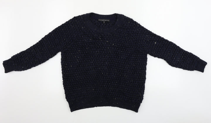 Topshop Womens Blue Pullover Jumper Size 10