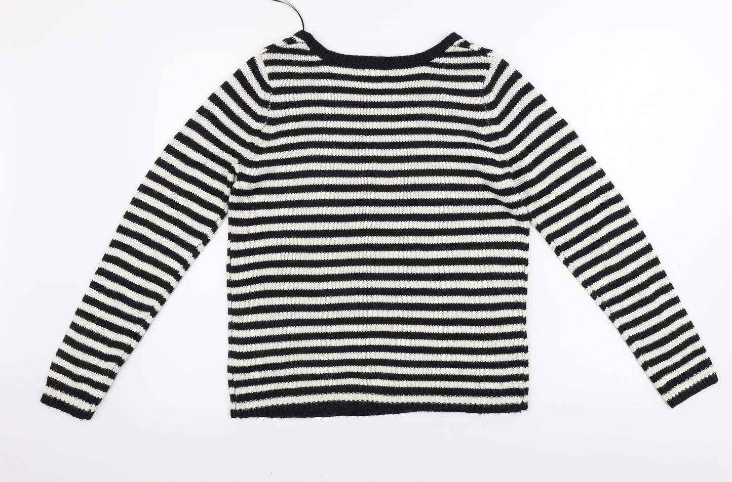 F&F  Womens Beige Striped  Pullover Jumper Size 10