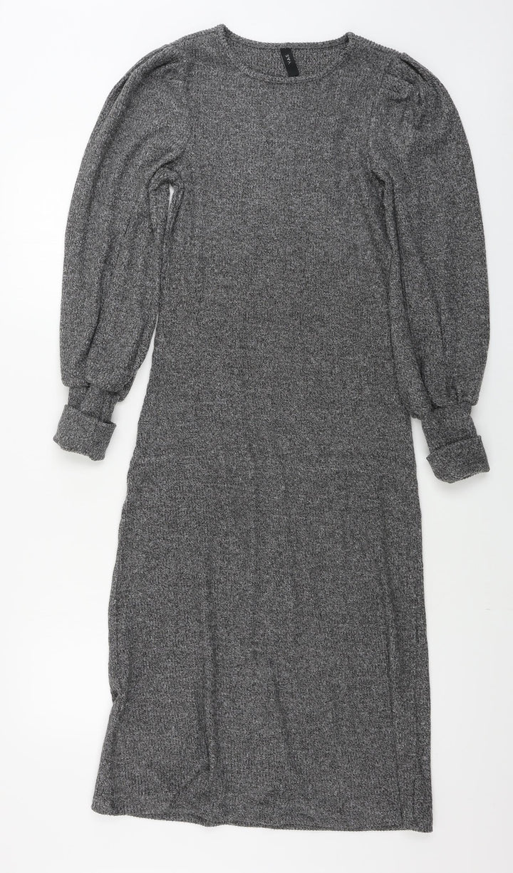 YAS Womens Grey Bodycon Size M