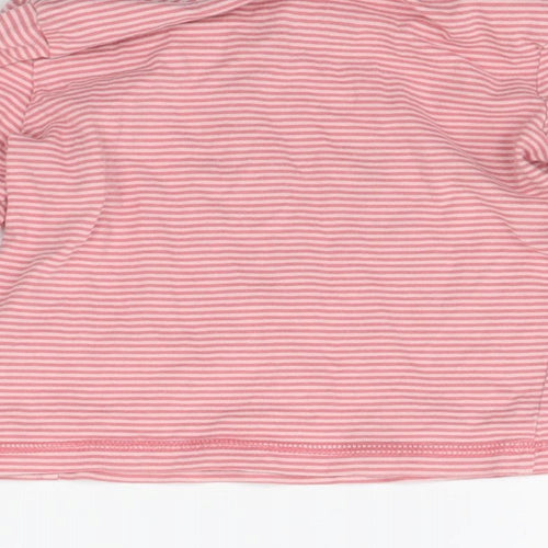 TU Girls Pink Striped  Basic T-Shirt Size 4-5 Years
