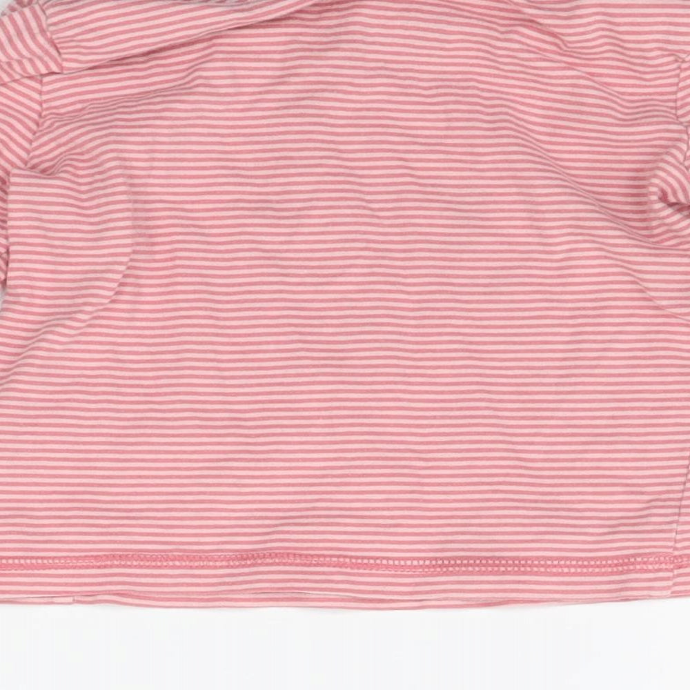 TU Girls Pink Striped  Basic T-Shirt Size 4-5 Years