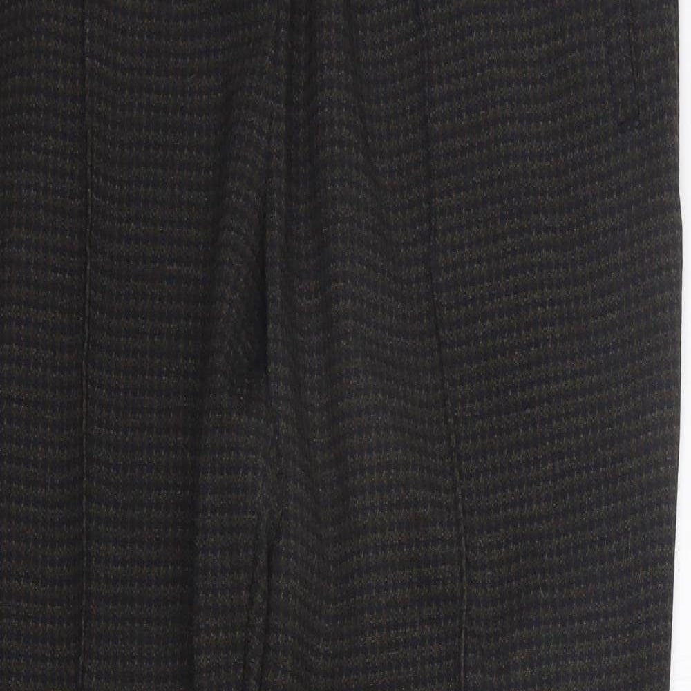 NEXT Womens Grey Check  Trousers  Size 16 L27 in