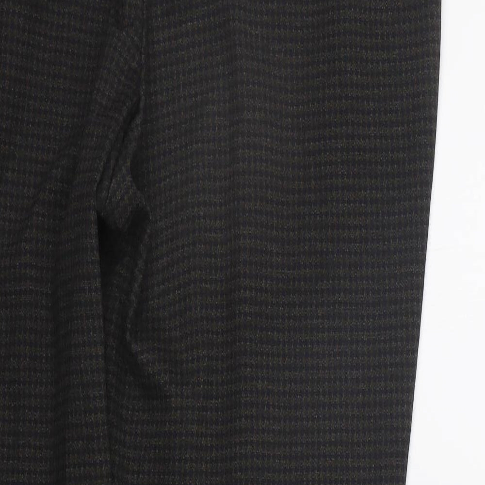 NEXT Womens Grey Check  Trousers  Size 16 L27 in