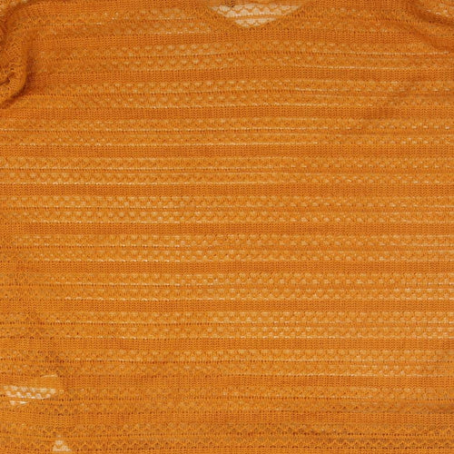 NEXT Womens Orange Geometric  Basic T-Shirt Size 10