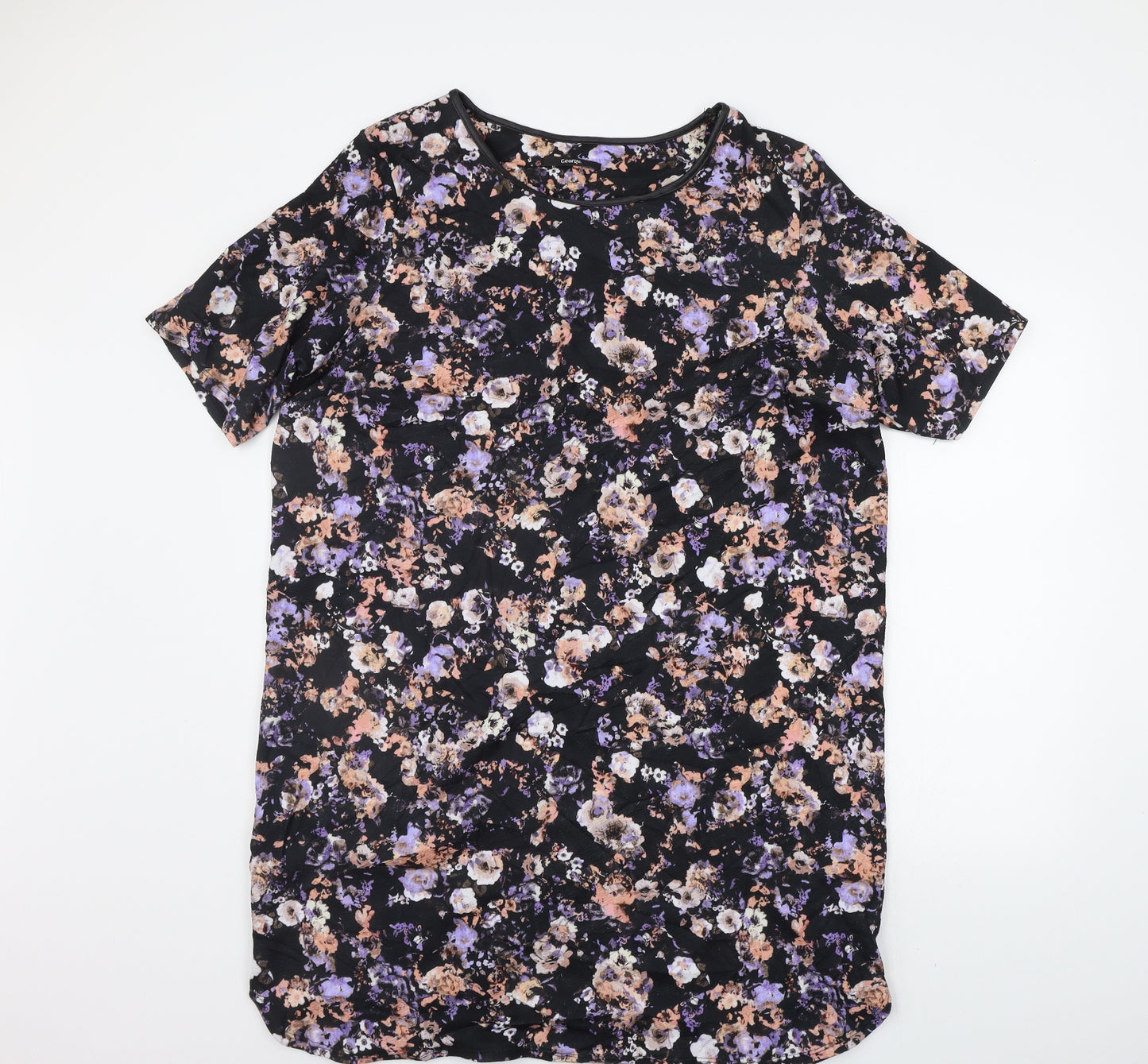 George Womens Black Floral  Jumper Dress  Size 20