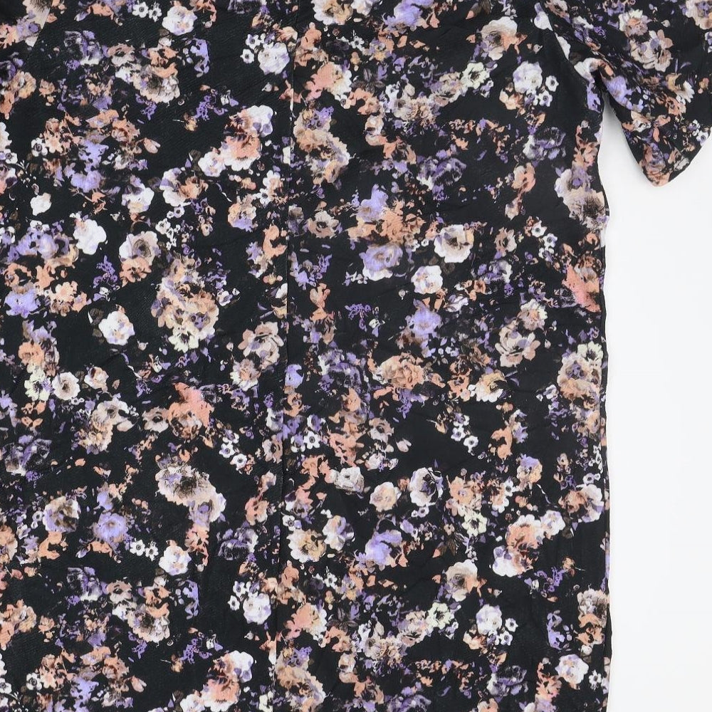 George Womens Black Floral  Jumper Dress  Size 20