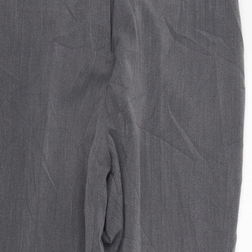 Classic Womens Grey   Cropped Trousers Size 14 L34 in