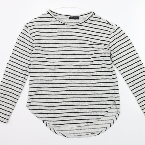 Atmosphere Womens Black Striped  Pullover Jumper Size 10
