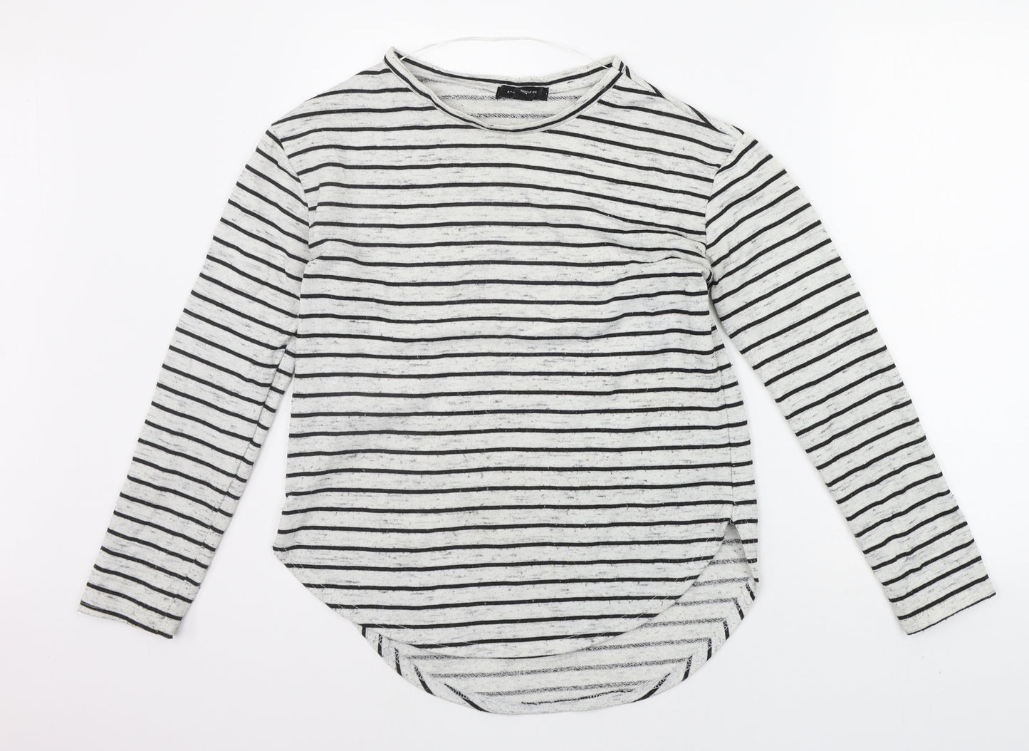 Atmosphere Womens Black Striped  Pullover Jumper Size 10