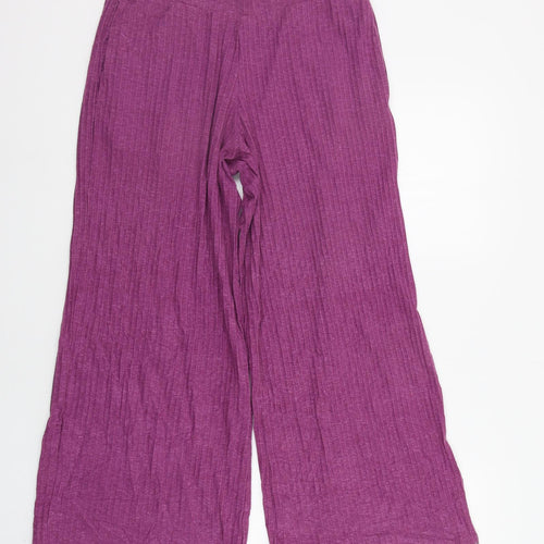 Marks and Spencer Womens Pink   Jogger Trousers Size 10 L23 in