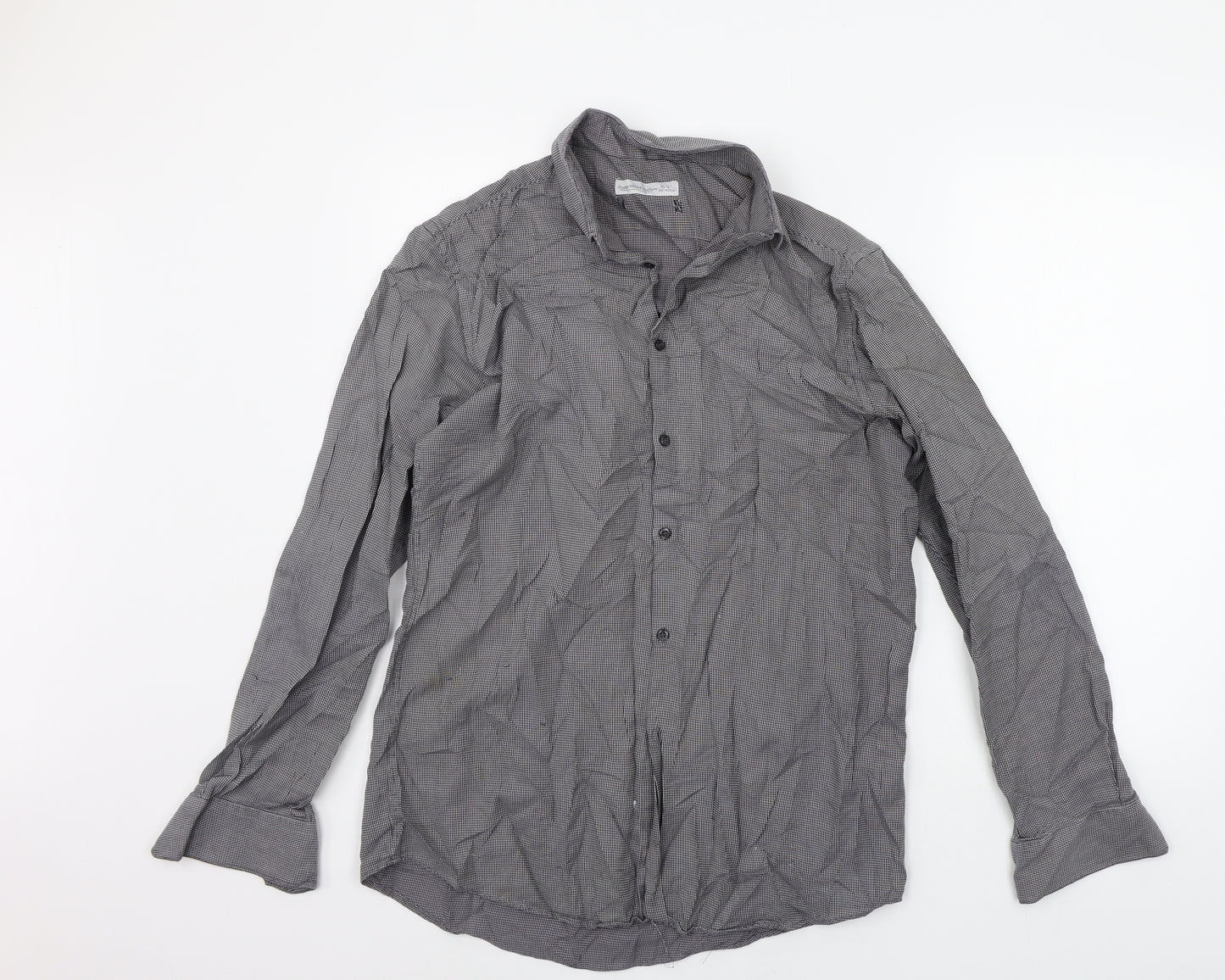 Cedar Wood State Mens Grey    Button-Up Size 15.5