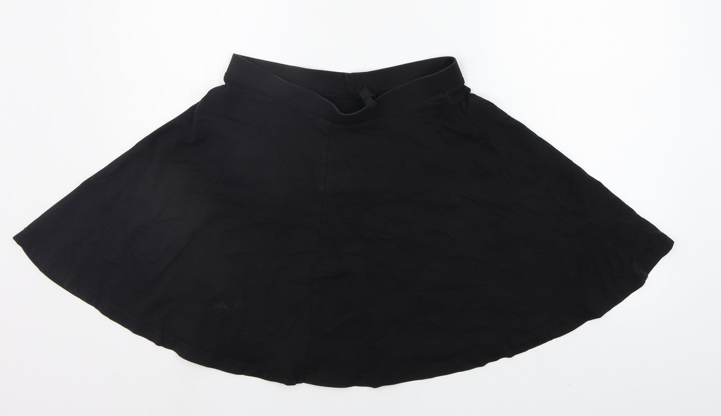 Topshop Womens Black   A-Line Skirt Size 12