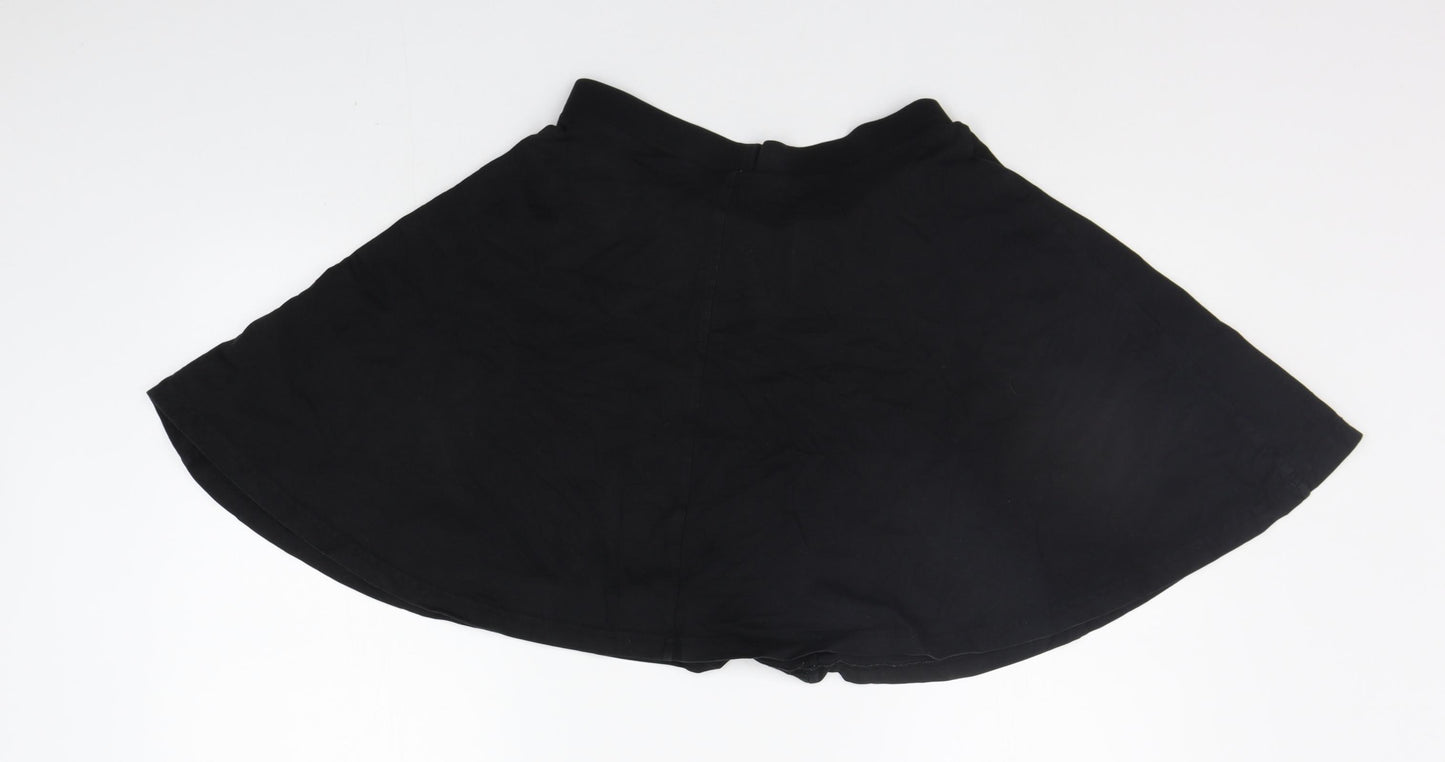 Topshop Womens Black   A-Line Skirt Size 12