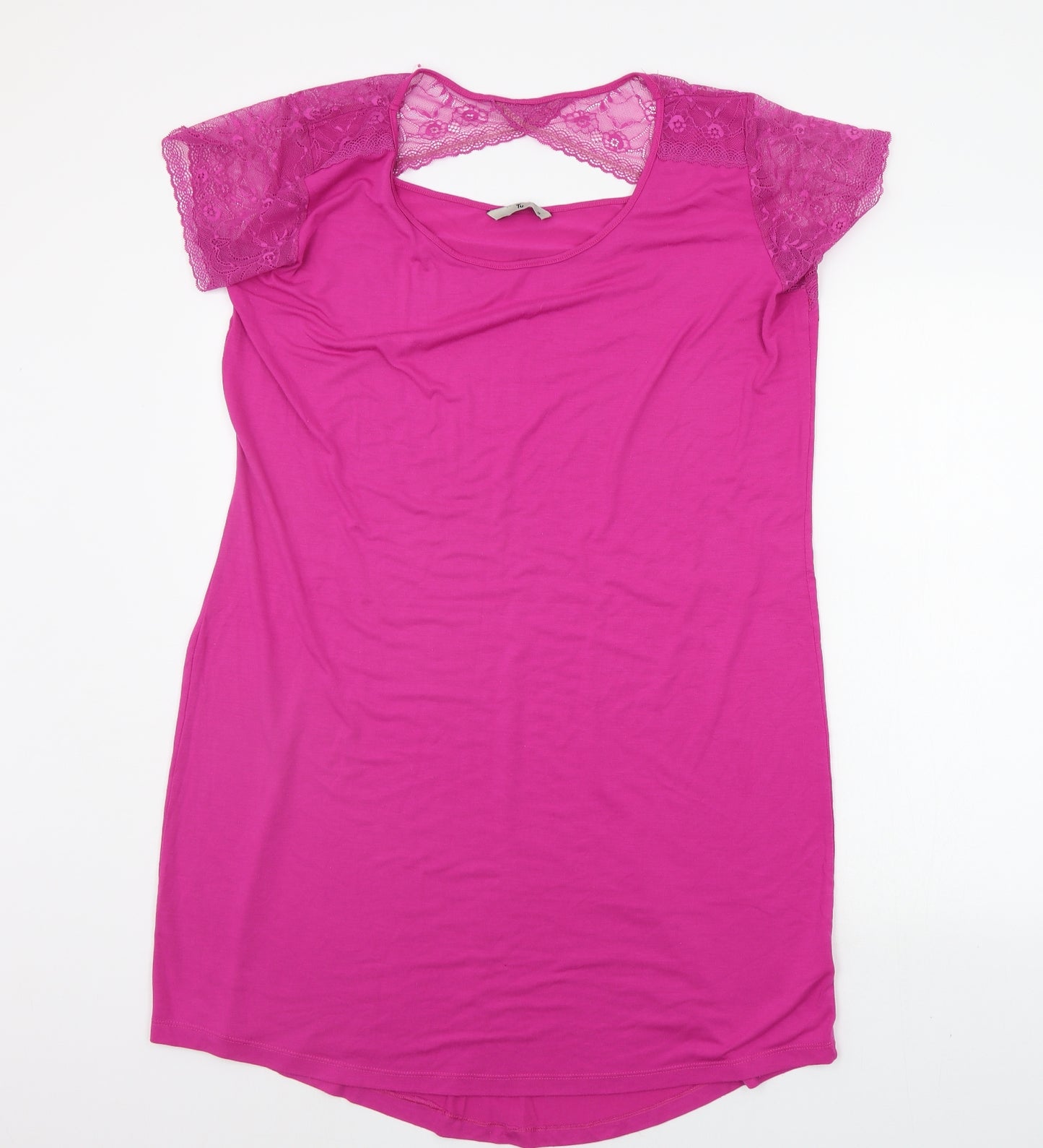 TU Womens Pink   T-Shirt Dress  Size 18