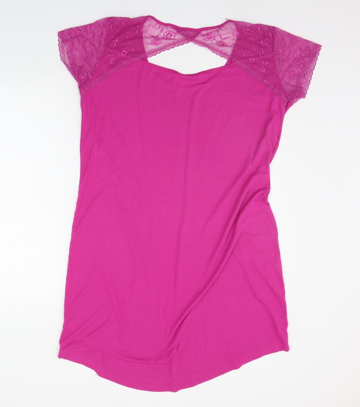 TU Womens Pink   T-Shirt Dress  Size 18