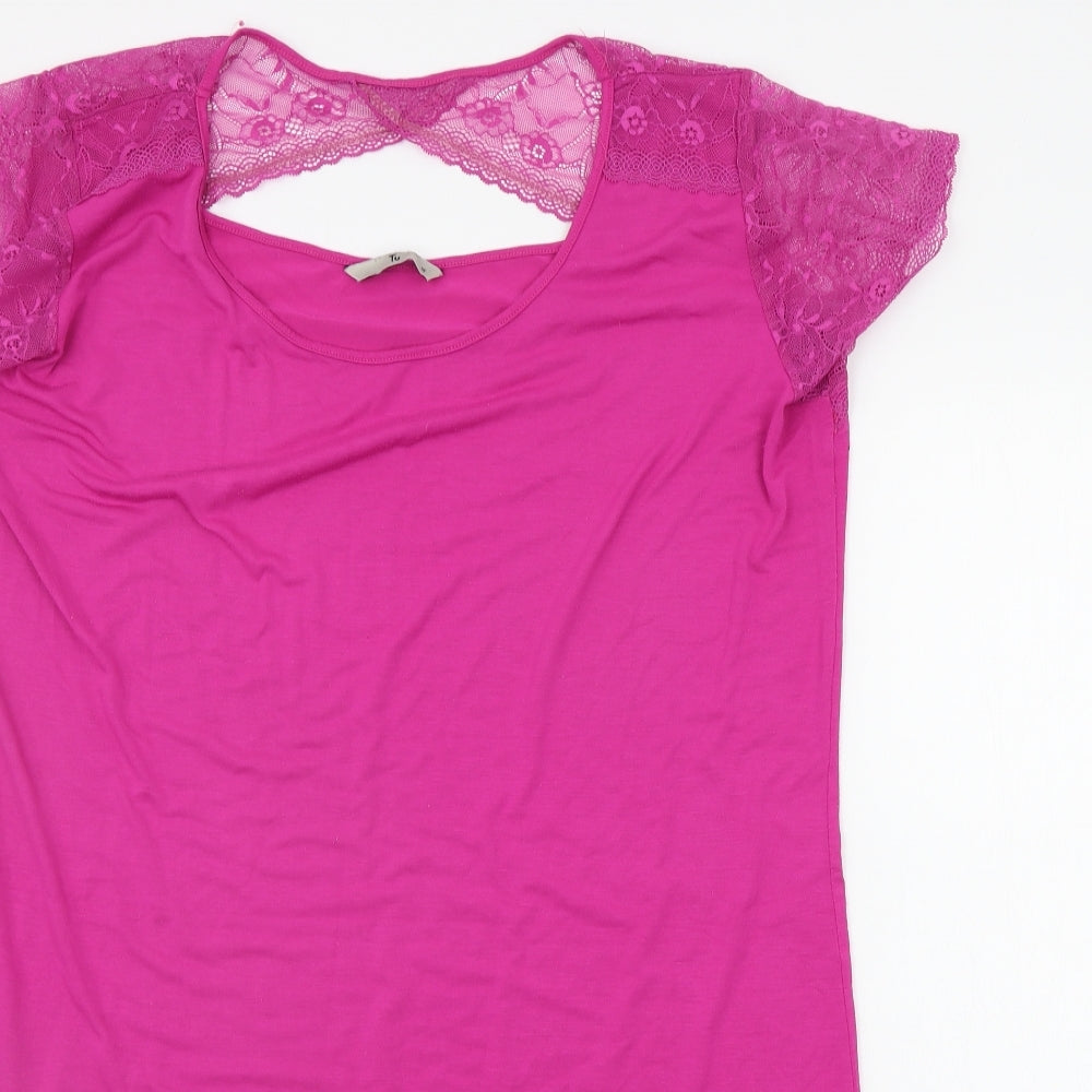 TU Womens Pink   T-Shirt Dress  Size 18