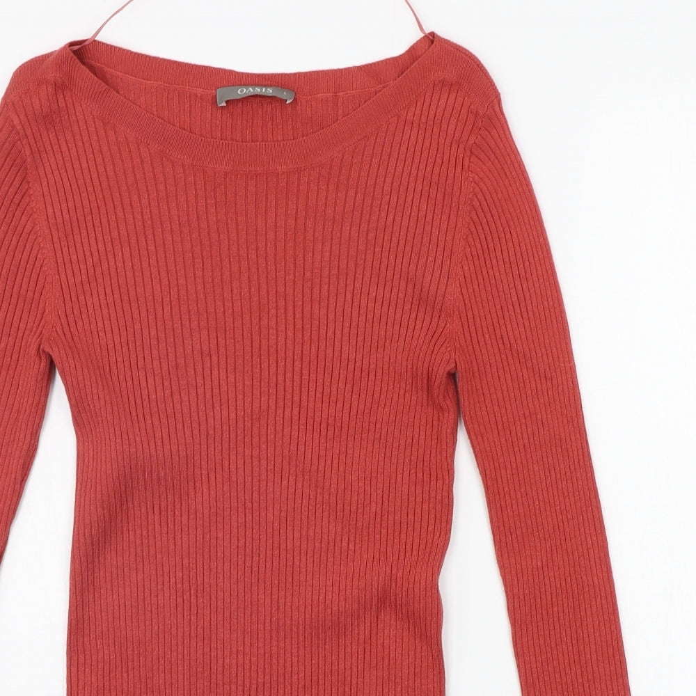 Oasis Womens Pink   Pullover Jumper Size S